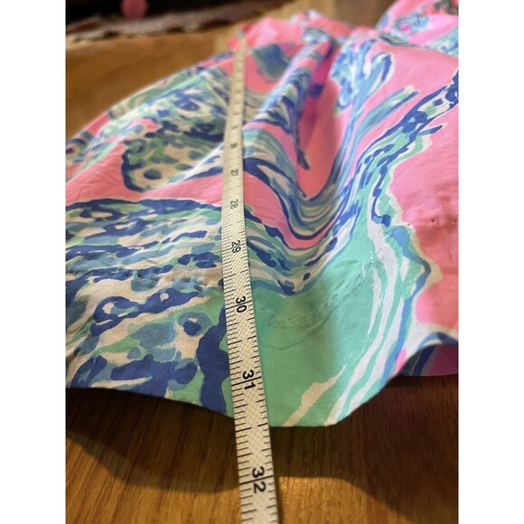 Lily Pulitzer Pink Blue Shell Sleeveless Sweetheart Mini Dress Size 2 - Picture 7 of 11